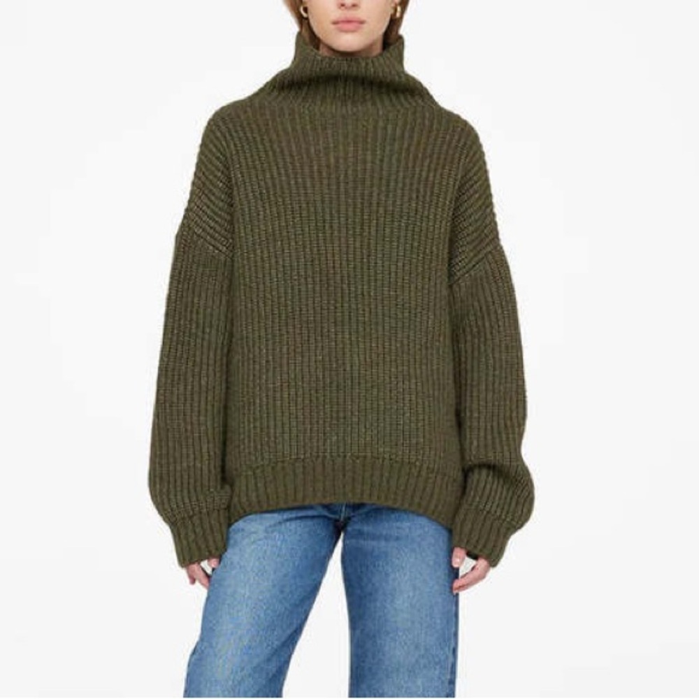 Anine Bing Women’s Sydney Oversized Funnel Neck Sweater - Picture 6 of 8